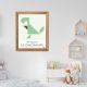 Affiche LE DINOSAURE The Dinosaur - 50 x 40 cm - Vert - Tangraf