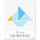 Affiche LE BATEAU The Boat - 50 x 40 cm - Bleu - Tangraf