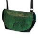 Sac besace Ivy à bandoulière en cuir - Vert reptile