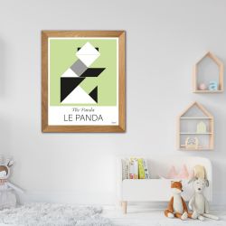 Affiche " LE PANDA " The Panda - 50 x 40 cm - Vert - Tangraf