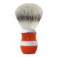 Blaireau de rasage de Luxe " Seventies " Inox - Orange / Blanc - MONT BLANC