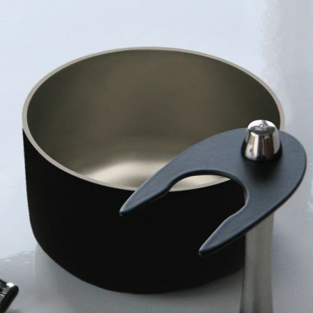 Bol de rasage de Luxe - Inox Noir Carbone