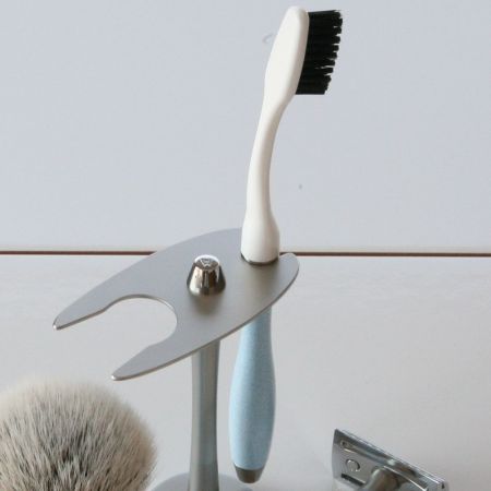 Brosse à dent interchangeable - Bleu Azur / Inox - GRAND MONT