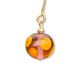 Boucles d'oreilles perles rondes en verre filé - Rose et Orange