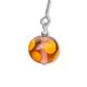 Boucles d'oreilles perles rondes en verre filé - Rose et Orange