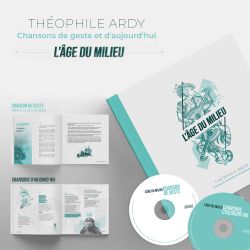 Histoire médiévale contée "Madie et la stèle du savoir" en livre CD et album "L'âge du milieu"