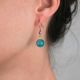 Boucles d'oreilles agate bleue - Nuances au choix