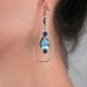 Boucles d'oreilles abalones - Lapis-lazulis bleus