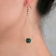 Boucles d'oreilles gouttes - Agate mousse verte - Nuances et taille au choix