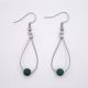 Boucles d'oreilles gouttes - Agate mousse verte - Nuances et taille au choix