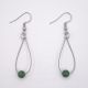 Boucles d'oreilles gouttes - Agate mousse verte - Nuances et taille au choix