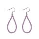 Boucles d'oreilles gouttes - Améthystes violettes facettées