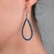 Boucles d'oreilles gouttes - Lapis-lazulis facettés bleus