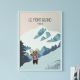 Affiche enfant montagne " Le Mont Blanc " - 30 x 42 cm