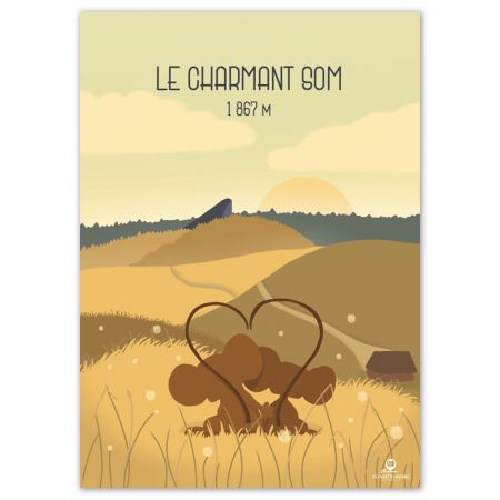 Affiche enfant montagne " le Charmant Som " - 30 x 42 cm