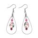 Boucles d'oreilles abalones - Agates roses - Nuances au choix