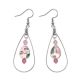 Boucles d'oreilles abalones - Agates roses - Nuances au choix