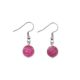 Boucles d'oreilles agate rose - Nuances au choix