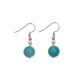 Boucles d'oreilles agate bleue - Nuances au choix