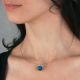 Pendentif agathe bleue - Nuances au choix