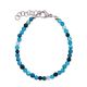 Bracelet de perles en agates - Bleu