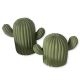 Cactus artisanaux en jesmonite - Lot de 2 - Coloris au choix