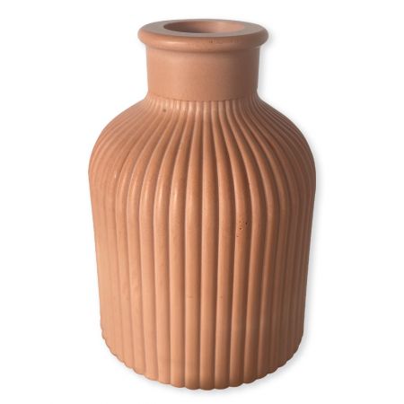 Mini vase bouteille artisanal en jesmonite - Coloris au choix