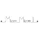 Message simple en fil de fer " Miam Miam ! " - à punaiser - Bijoux de mur
